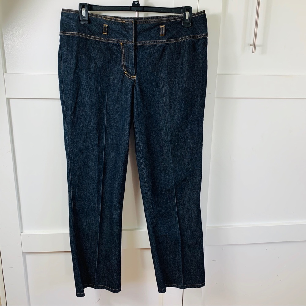 Cropped denim pants